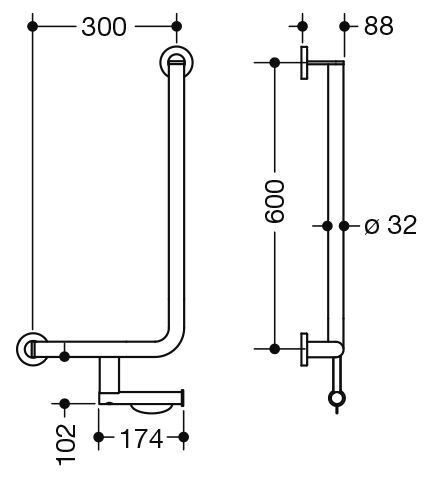 Hewi Badgreep Hoek System 900