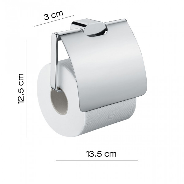 Gedy Toiletrolhouder G-AZZORRE met deksel 125x135x30mm Chroom