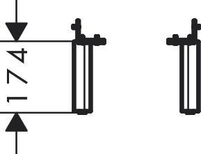 Meubelpoot Hansgrohe Xelu Q 174mm Mat Wit