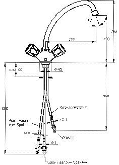 Keukenmengkraan Ideal Standard Universeel Mixer for keuken onderdruck Chroom