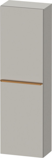 Meuble Suspendu Duravit D-Neo demi-colonne, porte gauche, poignée bronze 1320mm Gris béton mat DE1318L04070000