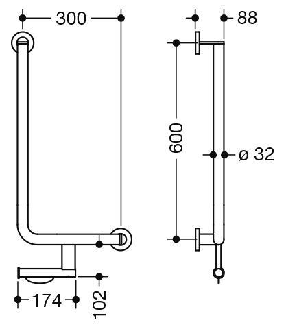 Hewi Badgreep Hoek System 900