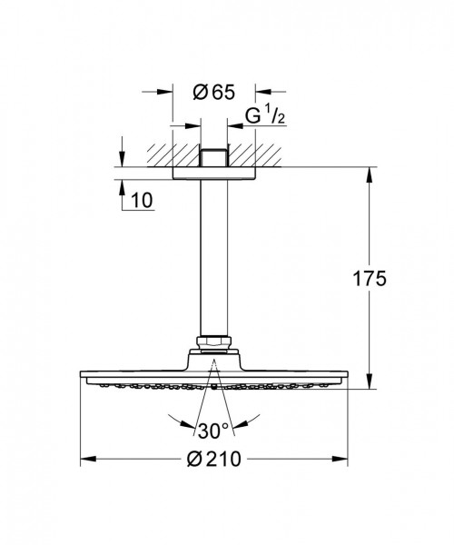 Grohe Rainshower Cosmopolitan 210 Hoofddoucheet (260530)