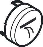 Poignée de Robinet Hansgrohe Symbol Bouton-poussoir douche encastrée Noir