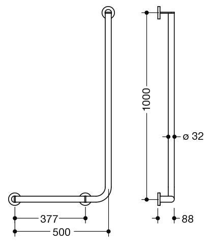 Hewi Badgreep Hoek System 900