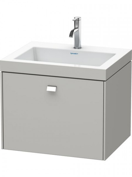 Ensemble Meuble Salle de bain Duravit Brioso 600 mm Chromé/Gris béton mat BR4600O1007