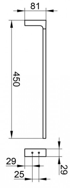 Keuco Handdoekenrek Edition 11 450x80x30mm