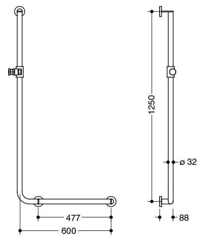 Hewi Badgreep Hoek System 900