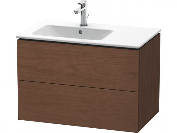 Meuble Pour Lavabo Encastrable Duravit L-Cube pour 234583 cuve à gauche 550x820x481mm Noyer américain