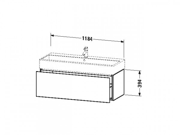 Duravit Wastafelmeubels L-Cube 394x459mm