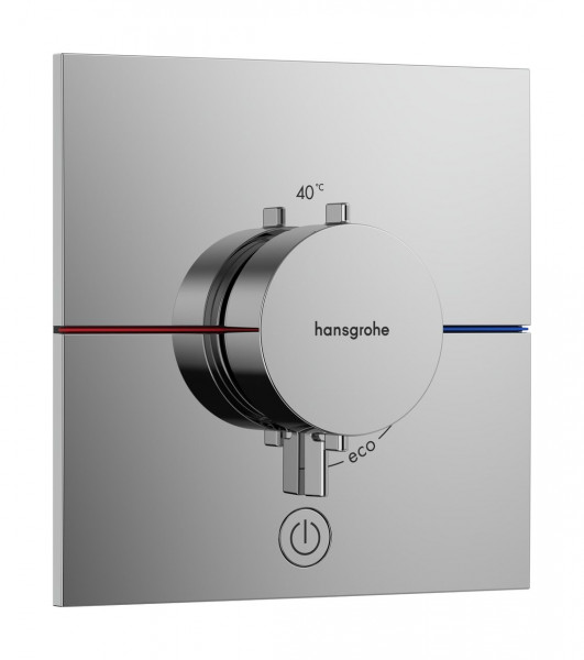 Mitigeur Thermostatique Douche Hansgrohe ShowerSelect Comfort E 1 sortie Encastré avec sortie additionnelle 155x155mm Chromé
