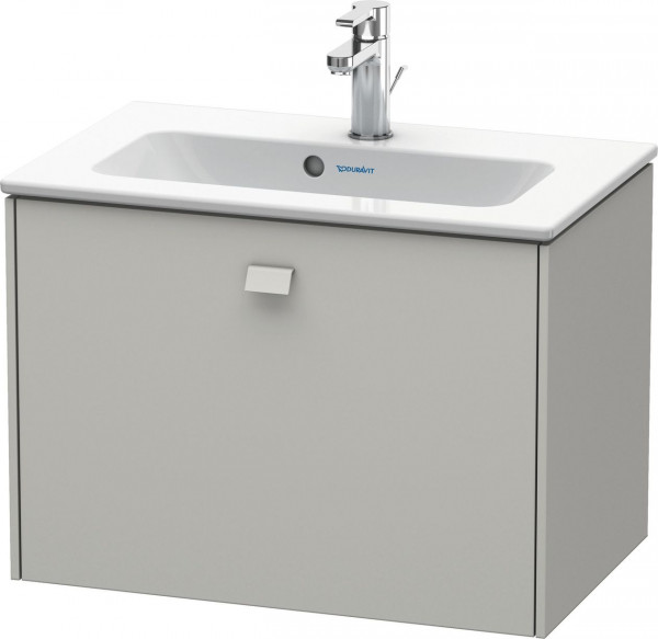 Meuble Pour Lavabo Encastrable Duravit Brioso Compact, 1 tiroir, pour Lav. ME 620mm Gris béton mat BR401000707