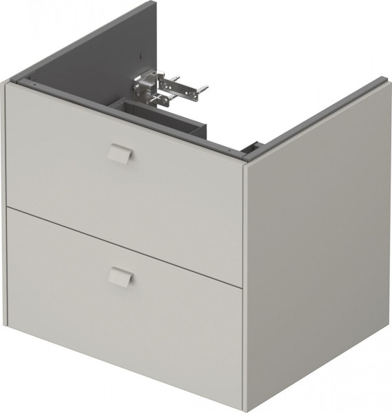 Meuble Pour Lavabo Encastrable Duravit Brioso 2 tiroirs, pour Lav. ME 620mm Gris béton mat BR410100707