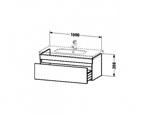 Duravit Wastafelmeubel DuraStyle voor 034210 453x1000x398mm