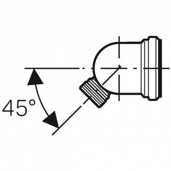 Geberit Uitlaatbocht 90° d90/110 Universal (152616111)