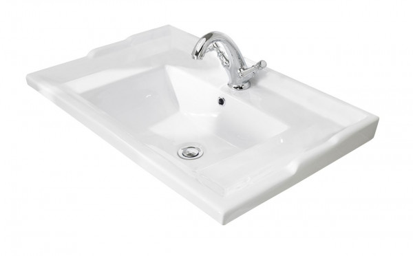 Lavabo Meuble Bayswater Traditional 1 trou, 620mm Blanc