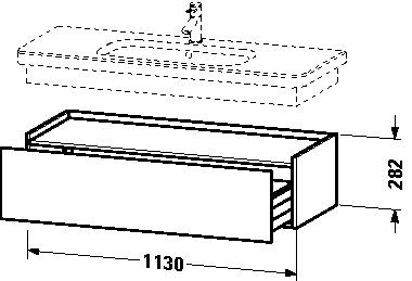 Duravit Halfhoge Kasten DuraStyle 1130 mm