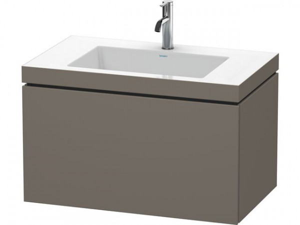 Ensemble Meuble Salle de bain Duravit L-Cube Suspendu 1 Trou 500x800x480mm Gris flanelle satiné mat