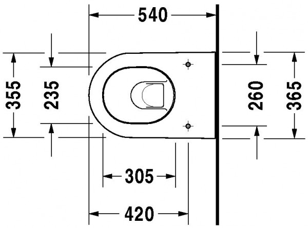 Duravit Hangend Toilet DuraStyle Darling New Durafix