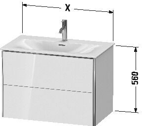 Duravit Wastafelmeubels XSquare voor 234463