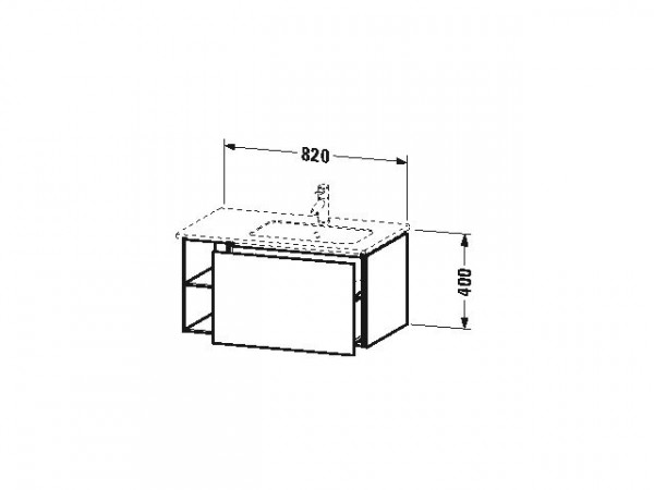 Duravit Wastafelmeubels L-Cube 400x820x481mm