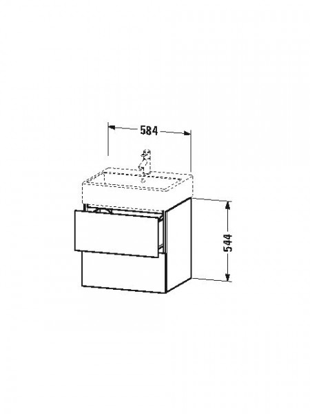 Duravit Wastafelmeubels L-Cube 544x459mm