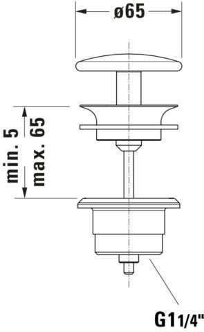 Wastafel Stop Duravit Wit