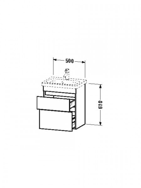 Duravit Wastafelmeubel DuraStyle voor 233755 610x500x370mm