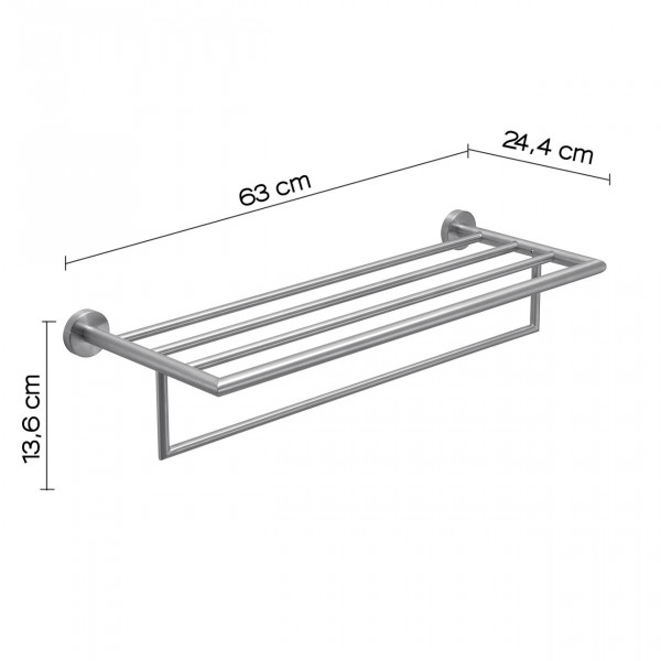 Gedy Handdoekenrek TOKYO plank 630x244x136mm