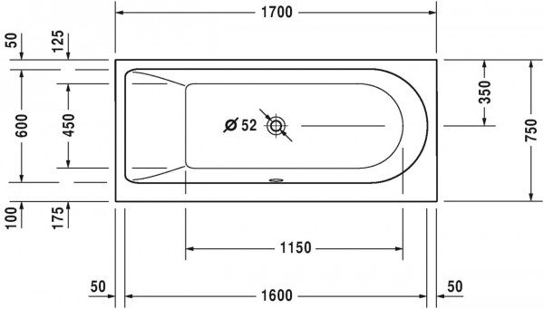 Duravit Whirlpool Rechthoekig Darling New (760242000)