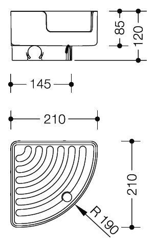 Hewi Planchet LifeSystem Hoekplanchet