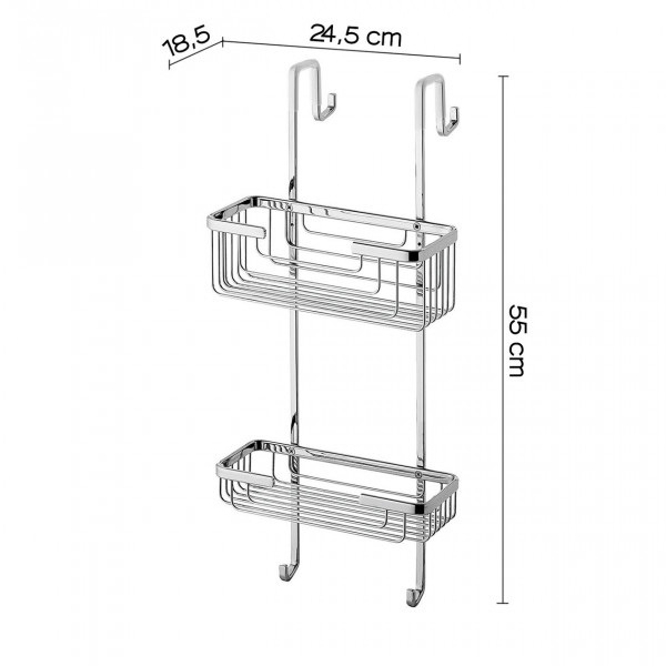 Gedy Shower Caddy 550x245x185mm Chroom