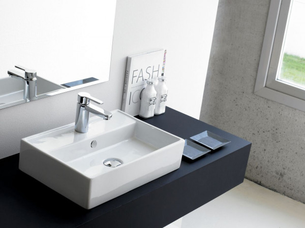 The Bath Collection Opzetwastafel TURIN 500x350x120mm Wit