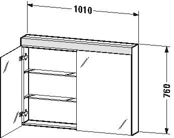 Duravit Spiegelkast Wit LM7832000000