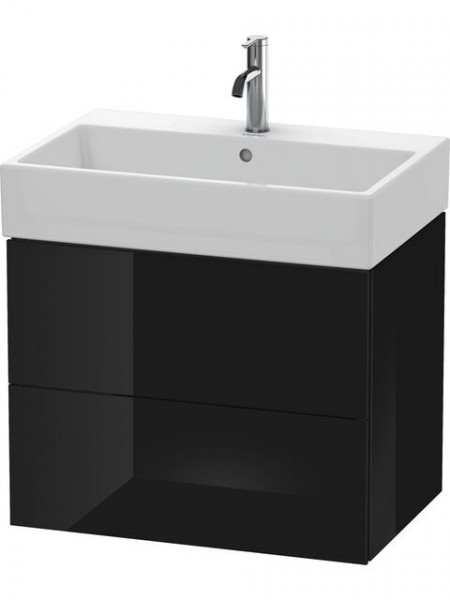 Meuble Pour Vasque à Poser Duravit L-Cube pour 235070 544x684x459mm Noir brillant