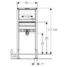 Geberit Inbouwreservoir Duofix Hangend 112-130 cm wandarmatuur inbouw 111493001