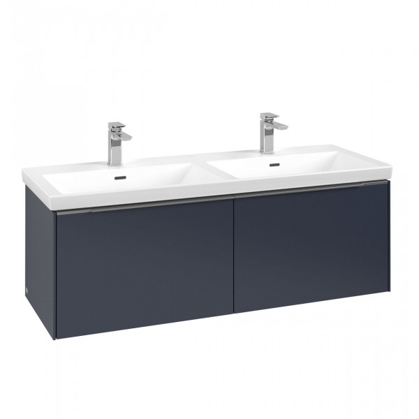 Dubbel Wastafelmeubel Villeroy en Boch Subway 3.0 met 2x uittrekbare laden 462x1272x432mm