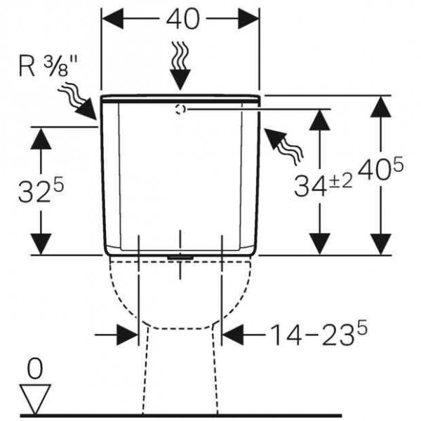 Geberit Duoblok Universal Steunring d125