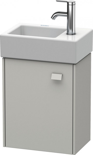 Meuble Lave-Mains Duravit Brioso 1 porte charnières gauches, pour Lav. Vero Air 364mm Gris béton mat BR4049L0707