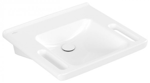 Lavabo Suspendu Villeroy et Boch ViCare Sans trop-plein 600x550mm Blanc Alpin