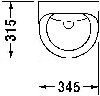 Duravit Utronic Elektronisch urinoir met batterijvoeding, Verdekte toevoer (830370)