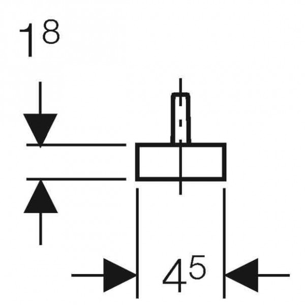 Geberit Koud water afgeschermde slang voor wastafelfittingen type 185/186