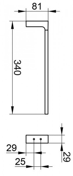 Keuco Handdoekenrek Edition 11 340x80x30mm