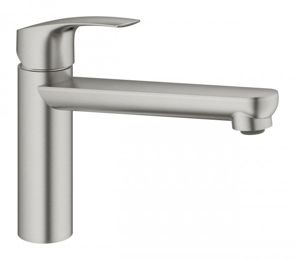 Mitigeur Cuisine Grohe Eurosmart bec medium Supersteel