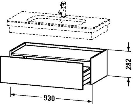 Duravit DuraStyle Onderkast 930 x 448 mm (DS6282014)