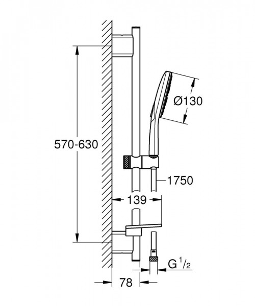 Grohe Doucheset Rainshower SmartActive 130