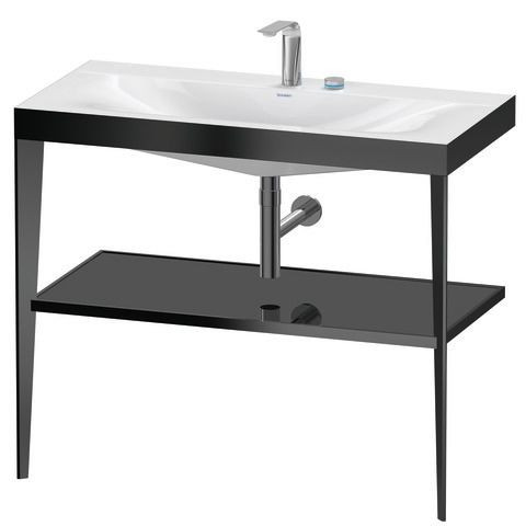 Duravit Badkamermeubel Set XViu 1000 mm Black high gloss/Black Matt 2 Gaten