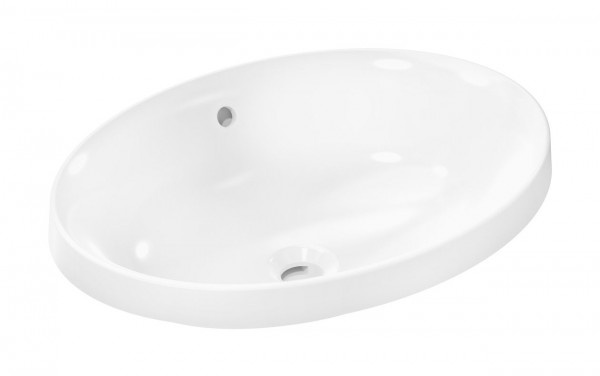 Vasque à Encastrer Hansgrohe Xuniva D Ovale SmartClean 550x400x130 mm Blanc