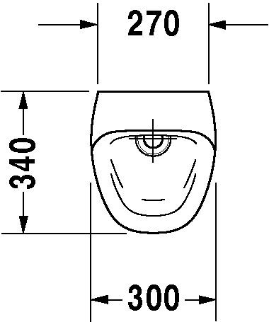 Duravit Durastyle Urinoir elektronisch elektronisch rimless