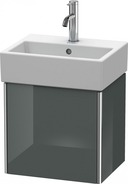 Meuble Pour Lavabo Encastrable suspendu Duravit XSquare pour 072445, version gauche Gris Dolomite Brillant 434 mm